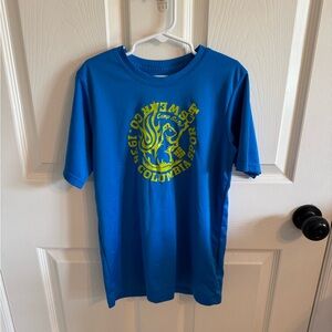 Columbia Blue Tee with Yellow Graphic